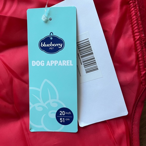 Blueberry Pet Windproof Waterproof Red Dog Coat 20” - Picture 5 of 6